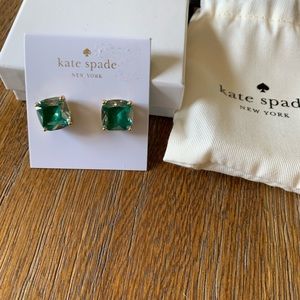 Beautiful teal/ green Kate spade post earrings